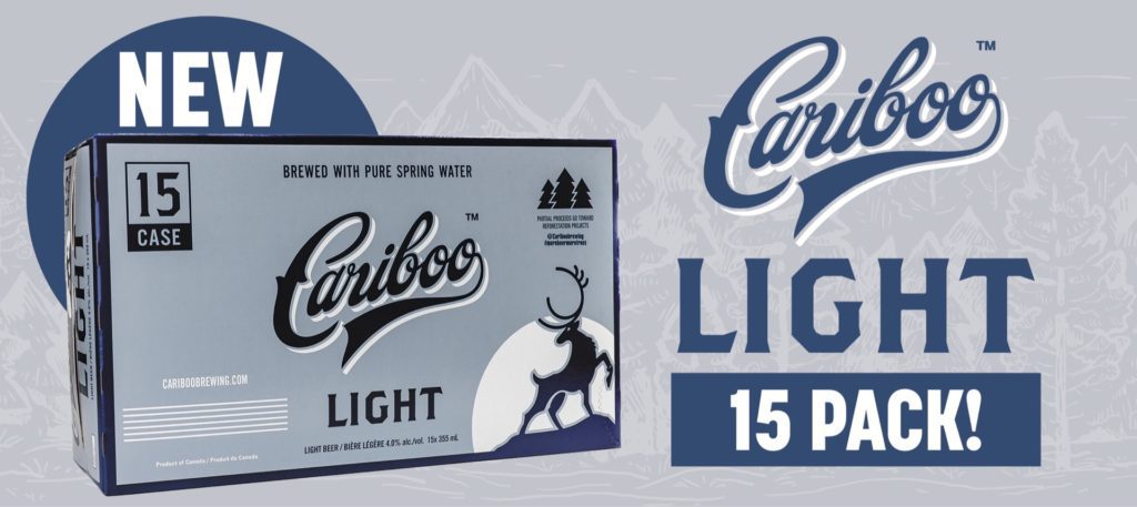 Cariboo light natural light beer 15-pack banner