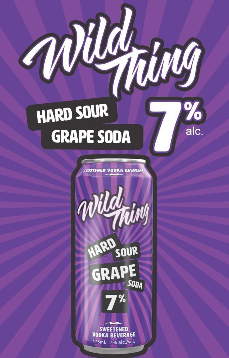 NEW RELEASE: Wild Thing Hard Sour Grape Soda